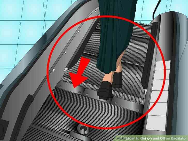 Image intitulé de monter et de descendre un Escalator Étape 8